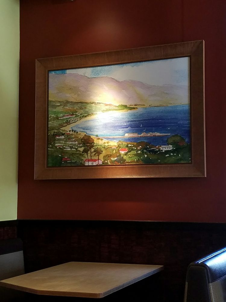 Santa Barbara Painting As Part Of The Decor Yelp Photo Of The Habit Burger Grill Thousand Oaks Ca United States Santa