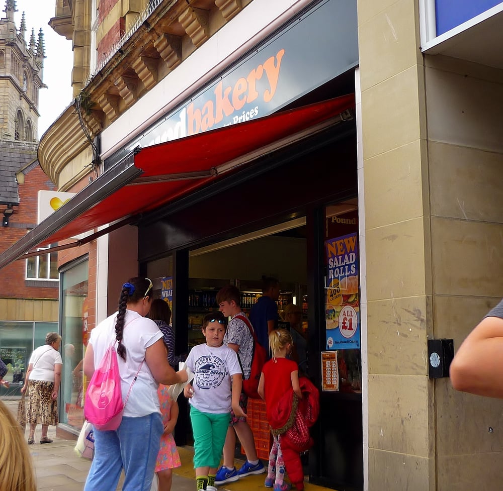 Pound Bakery Wigan Bakeries 28 Market Place, Wigan, Greater