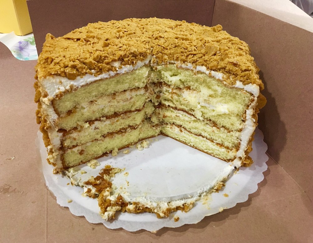 Coffee crunch cake inside edition. Yelp