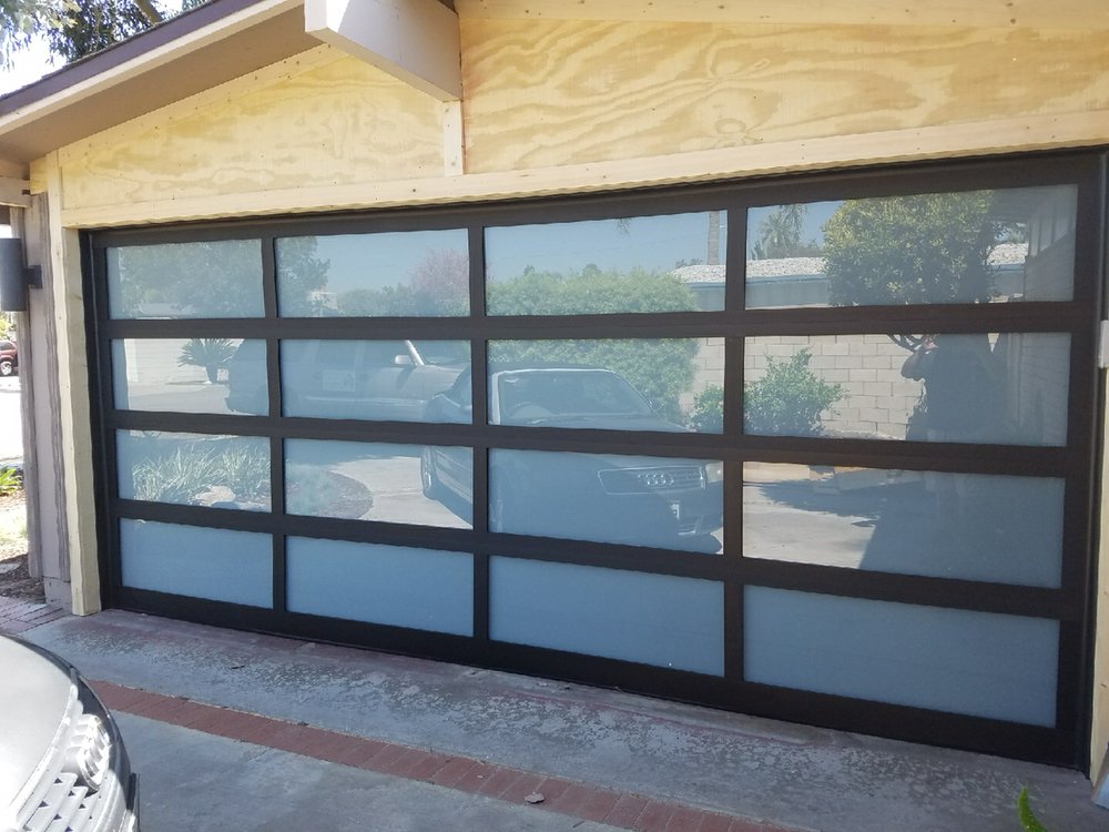 New Aluminum Glass Door With All Framing And Header In Costa Photo Of Cityscape Garage Doors Costa Mesa Ca United States New Aluminum