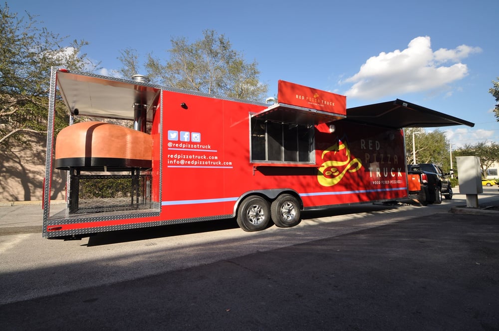 Red Pizza Truck CLOSED Pizza 13720 W Hwy 326, Ocala, FL