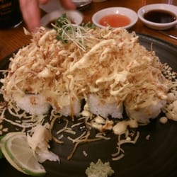 Hop House - Kimchi Restaurant - Dublin, Republic of Ireland. Soy Potato Roll - the sushi is underneath :P - absolutely gorgeous. Try it if you haven't!!