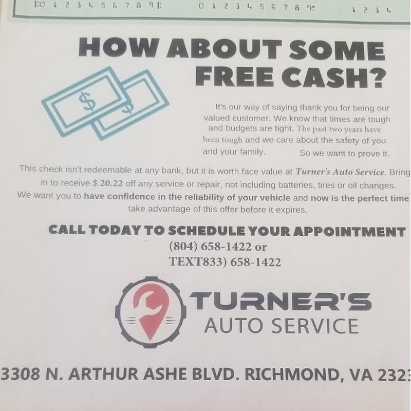 TURNER’S AUTO SERVICE 84 Photos 3308 N Arthur Ashe Blvd, Richmond