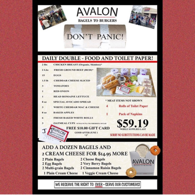 AVALON BAGELS TO BURGERS 218 Photos & 287 Reviews 16961 Imperial