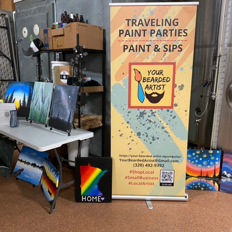 YOUR BEARDED ARTIST TRAVELING PAINT PARTIES AND PAINT & SIPS 29