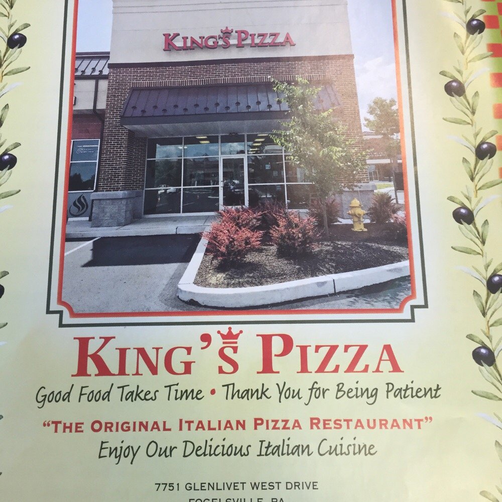 King’s Pizza Pizza 7751 Glenlivet Dr W, Fogelsville, PA